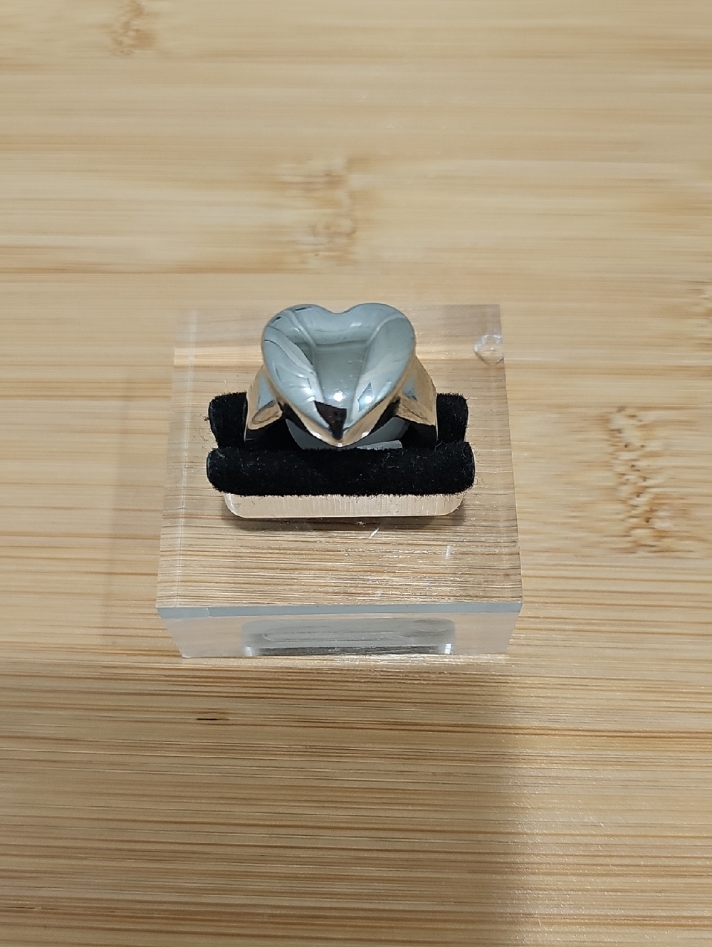 Silver Heart Statement Ring - Women Jewelry